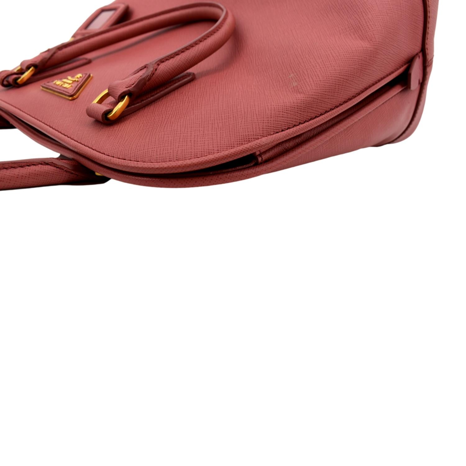 Prada Mini Saffiano Promenade Bag, Pink (Peonia)