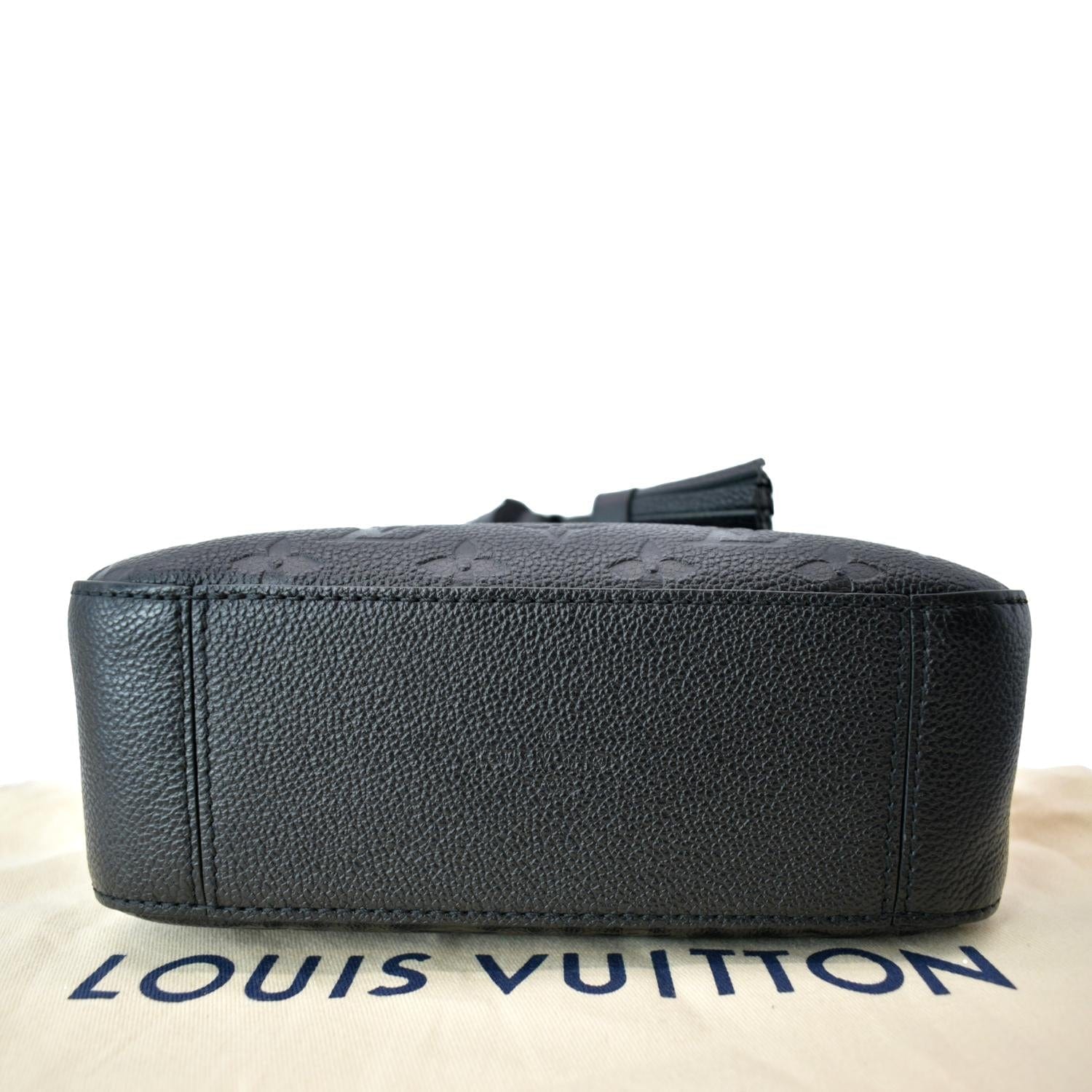 LOUIS VUITTON Saintonge Monogram Empreinte Leather Creme Caramel M44597
