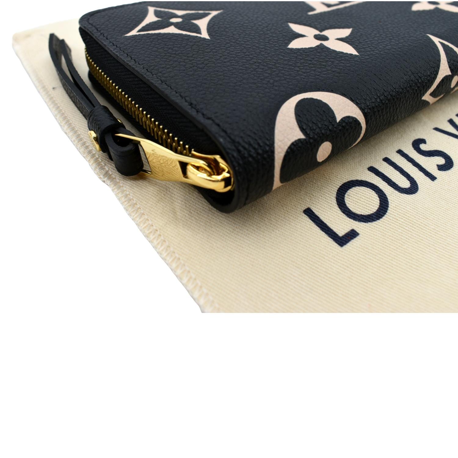 Louis Vuitton Zippy Wallet Bicolor Monogram Empreinte Giant Black 23496744