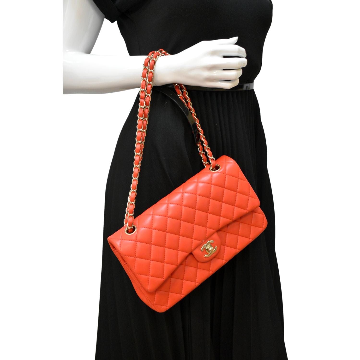 Chanel Classic Double Flap Leather Shoulder Bag