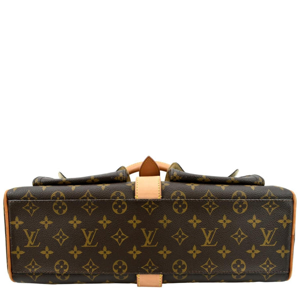 Louis Vuitton Manhattan GM Monogram Canvas Satchel Bag - Bottom