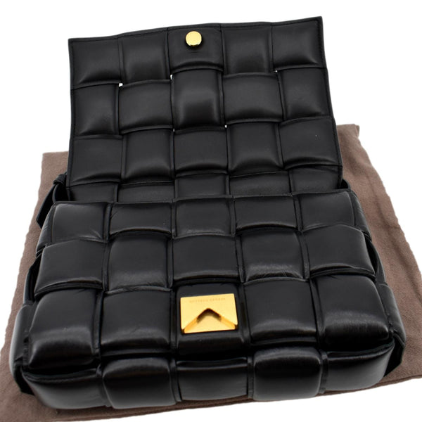 Bottega Veneta Padded Cassette Leather Crossbody Bag - Open