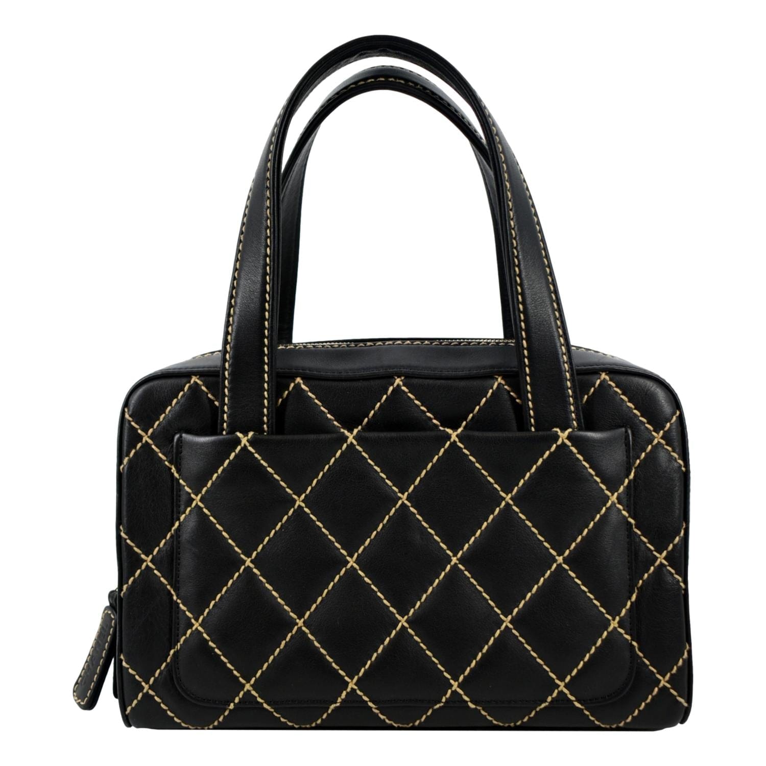 Chanel Black Quilted Wild Stitch Handbag in 2023