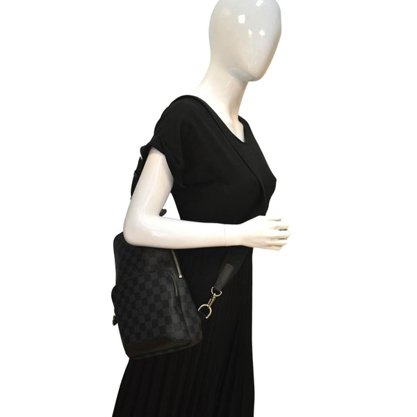 Louis Vuitton Avenue Sling Monogram Leather Crossbody Bag-Side