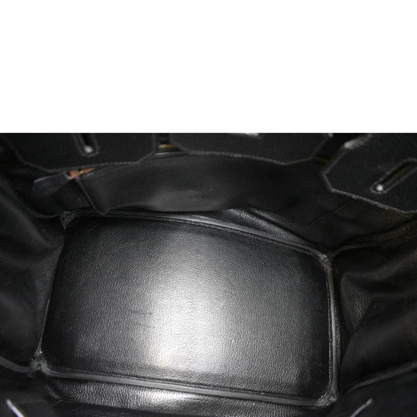 HERMES Birkin 35 Clemence Leather Tote Bag Black