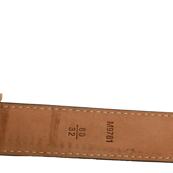 Louis Vuitton Mini 25MM Monogram Canvas Belt in Brown - Stamp