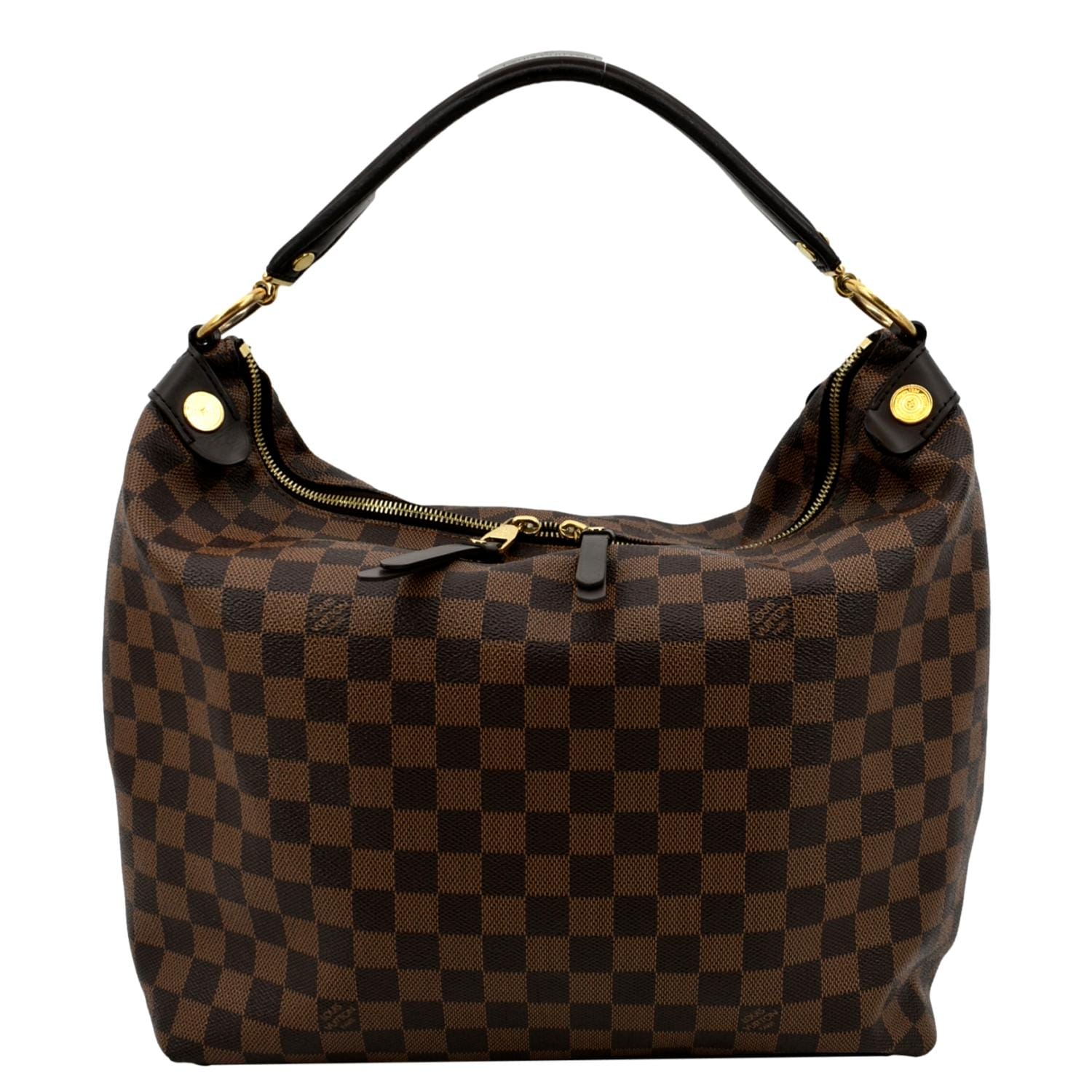 LOUIS VUITTON Duomo Hobo Damier Ebene Hobo Bag Brown
