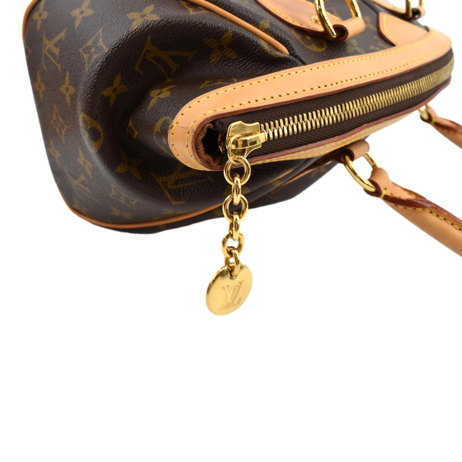 Louis Vuitton Tivoli PM bag, Monogram Canvas. Brown Cloth ref