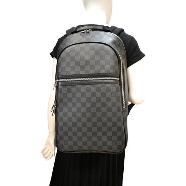 Louis Vuitton Michael Damier Graphite Canvas Backpack Bag - Full View