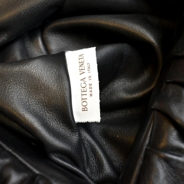 BOTTEGA VENETA Chain Pouch Leather Shoulder Bag Black