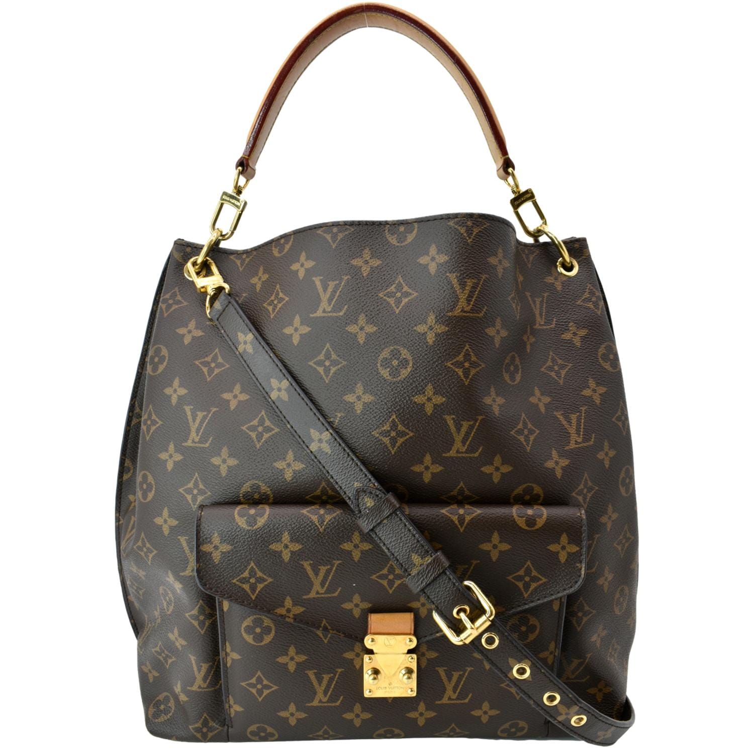 LOUIS VUITTON Metis Hobo Monogram Canvas Shoulder Bag Brown