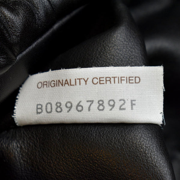 BOTTEGA VENETA Chain Pouch Leather Shoulder Bag Black