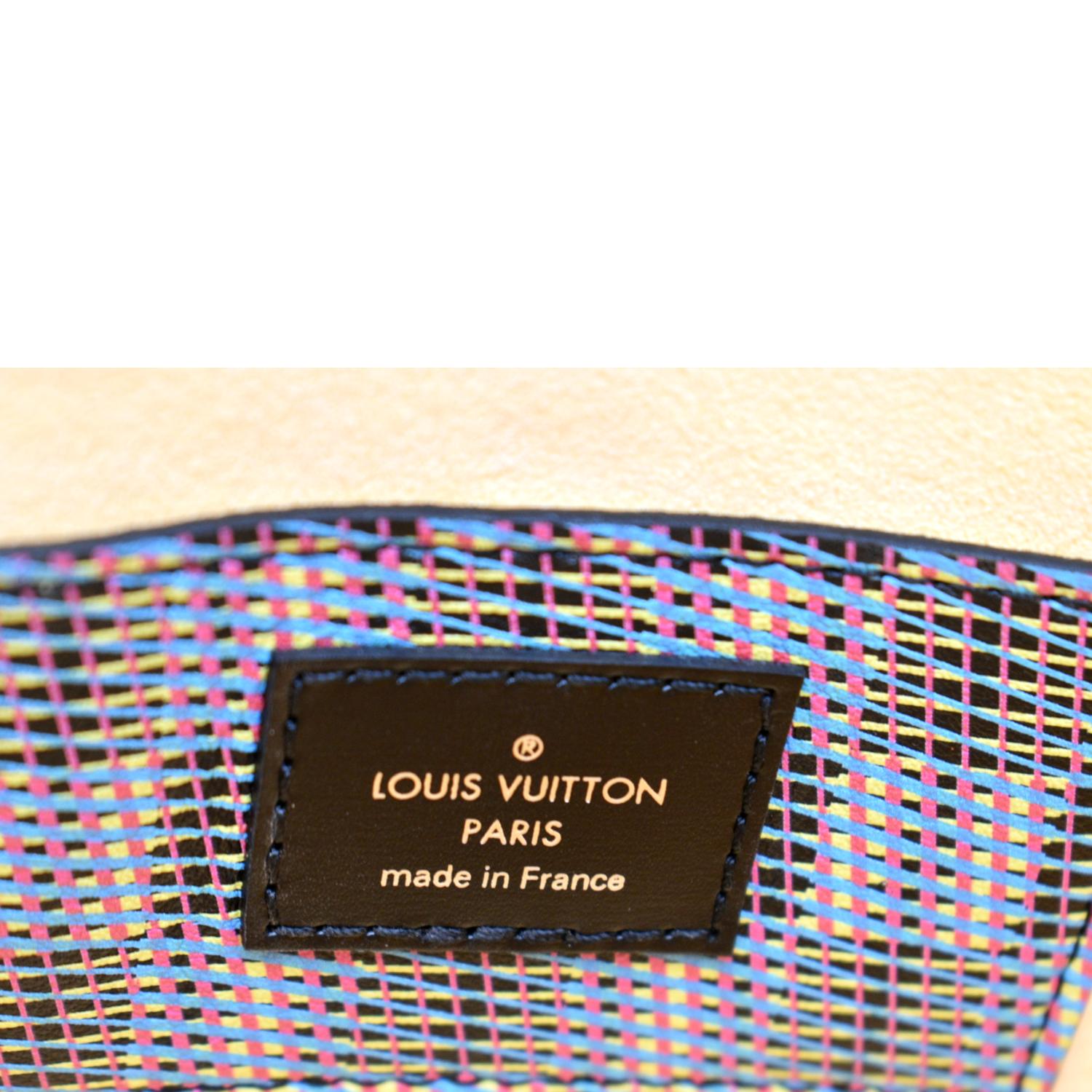 Louis Vuitton Iridescent Grained Calfskin Summer Splash Twist mm Blue
