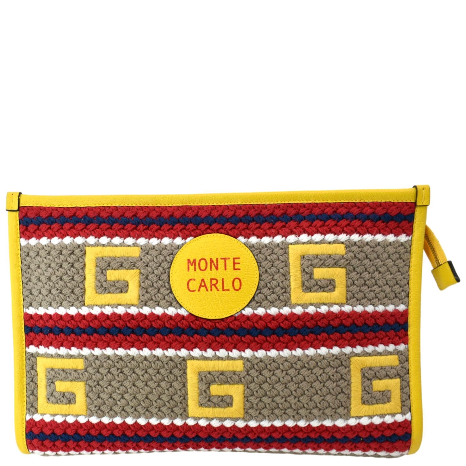 GUCCI Monte Carlo Striped Pouch Multicolor 627080