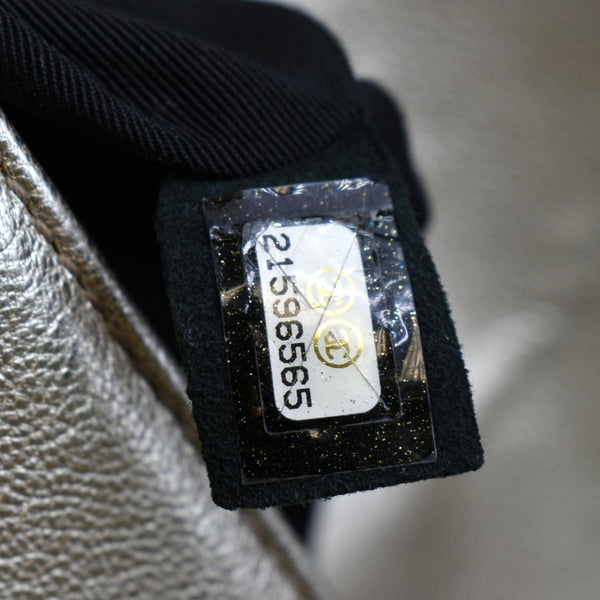 Chanel Boy Leather Shoulder Bag Bicolor - Serial Number