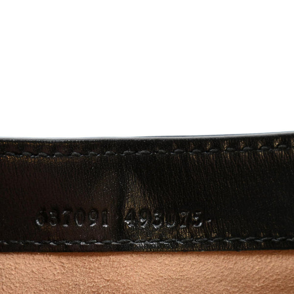 Gucci Jackie 1961 Leather Shoulder Bag in Black Color - Serial Number