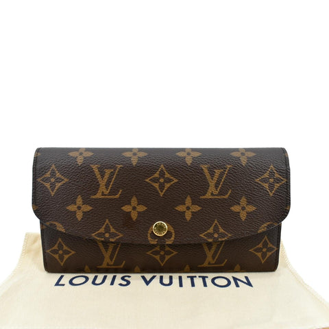 LOUIS VUITTON Sarah Monogram Canvas Wallet Brown