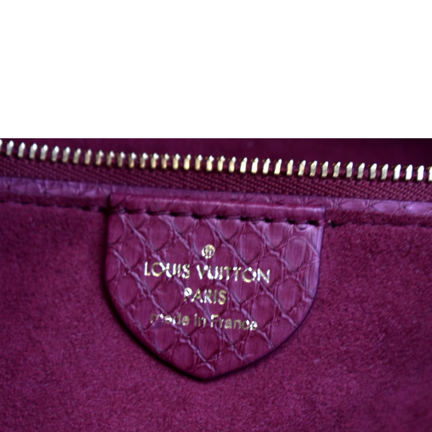Louis Vuitton Gaia Ostrich Monogram Canvas Shoulder Bag