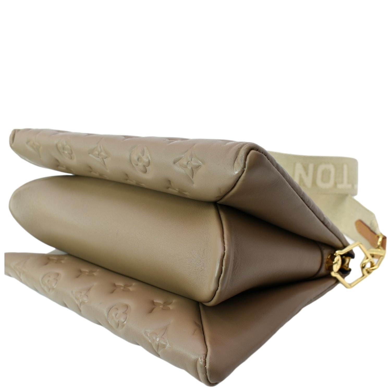 Louis Vuitton beige Leather Coussin PM Shoulder Bag