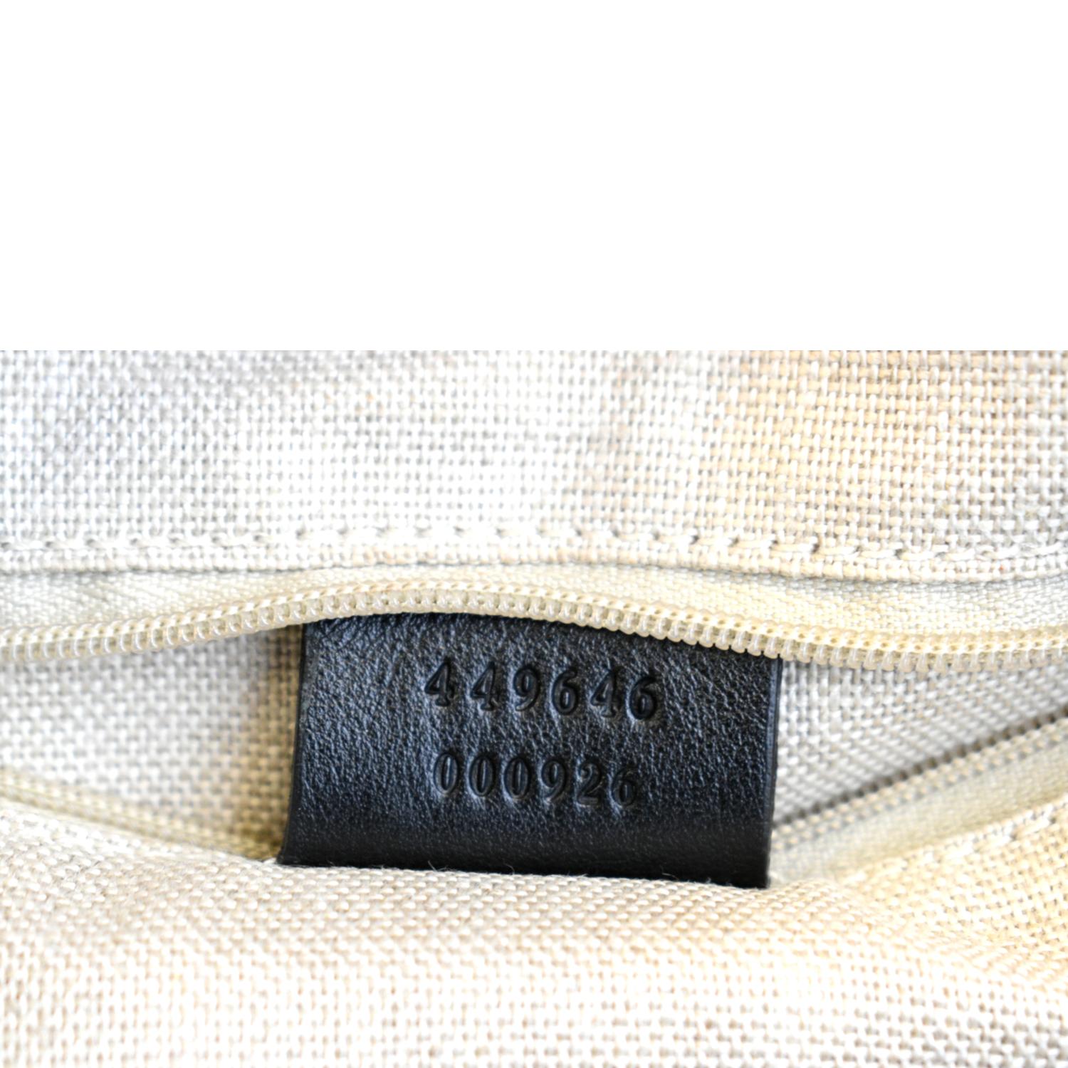 GUCCI Microguccissima Leather Boston Bag Black 449646