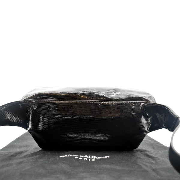 Yves Saint Laurent Embossed Patent Leather Belt Bag - Back