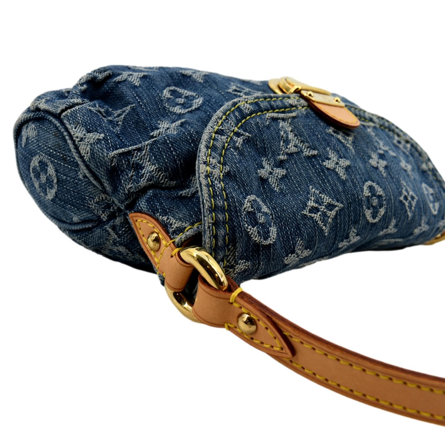 Louis Vuitton Blue Monogram Denim Mini Pleaty Handbag For Sale at 1stDibs