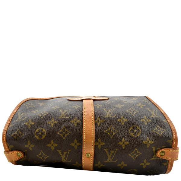 LOUIS VUITTON Saumur 30 Monogram Canvas Crossbody Bag Brown