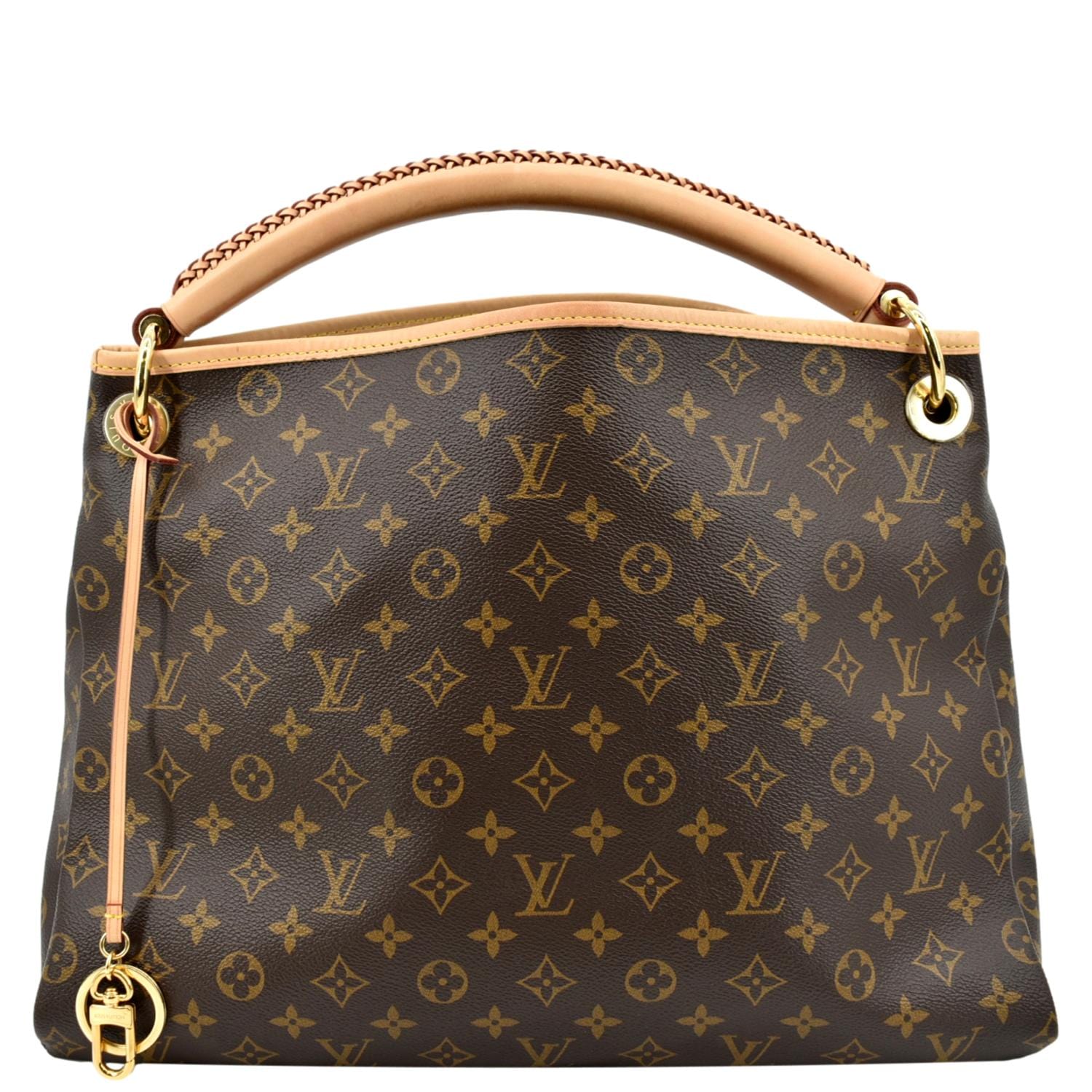 LOUIS VUITTON Artsy MM Monogram Canvas Hobo Bag Brown