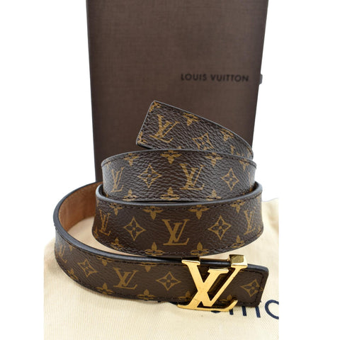 Louis Vuitton Mini 25MM Monogram Canvas Belt in Brown - Louis Vuitton Mini 25MM Monogram Canvas Belt in Brown 