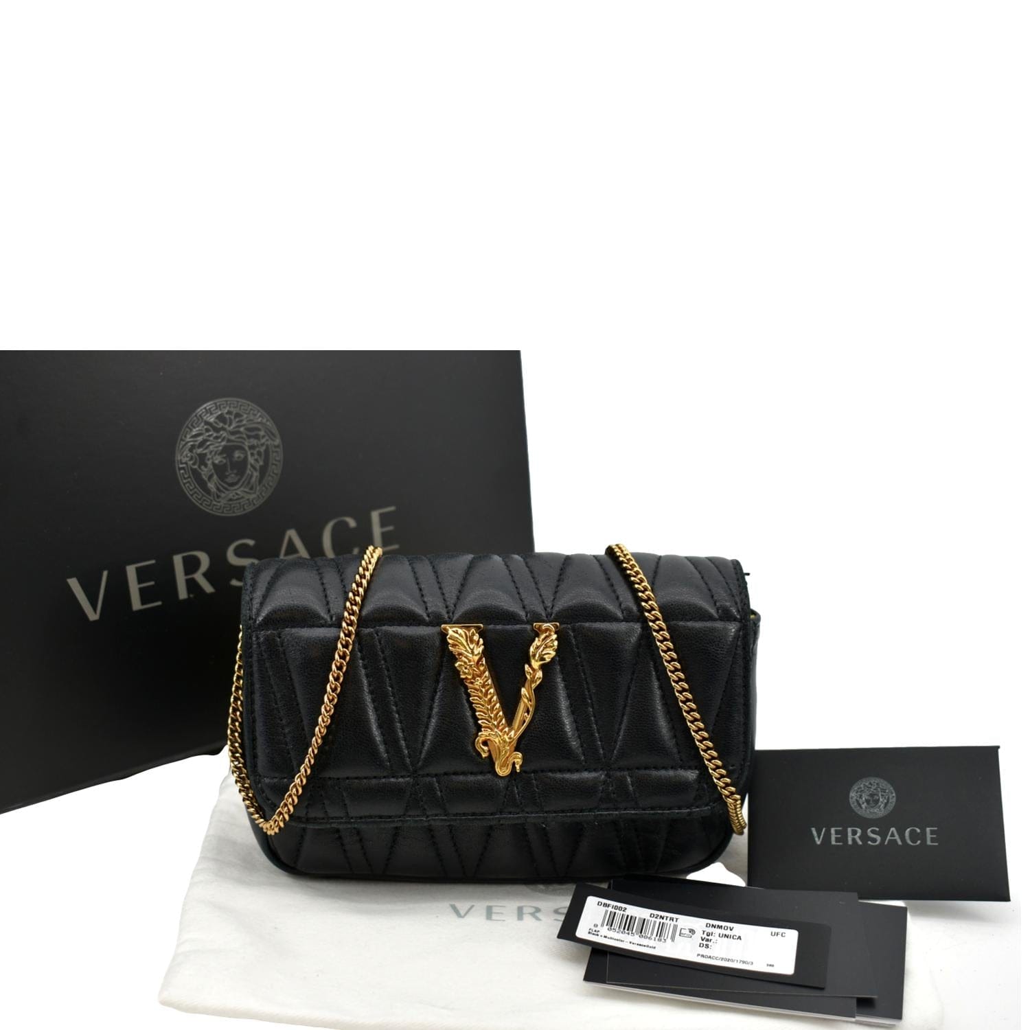 Versace, Bags, Versace 969 Black Luxury Hand Bag