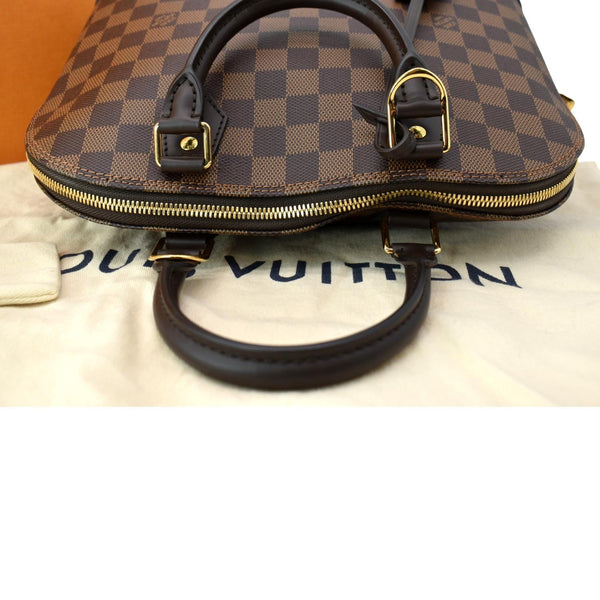LOUIS VUITTON Alma PM Damier Ebene Satchel Bag Brown
