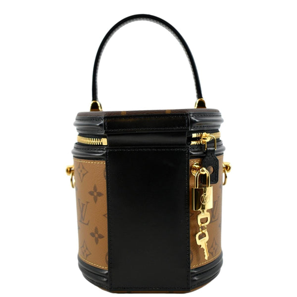 LOUIS VUITTON Cannes Reverse Monogram Canvas Satchel Bag Brown