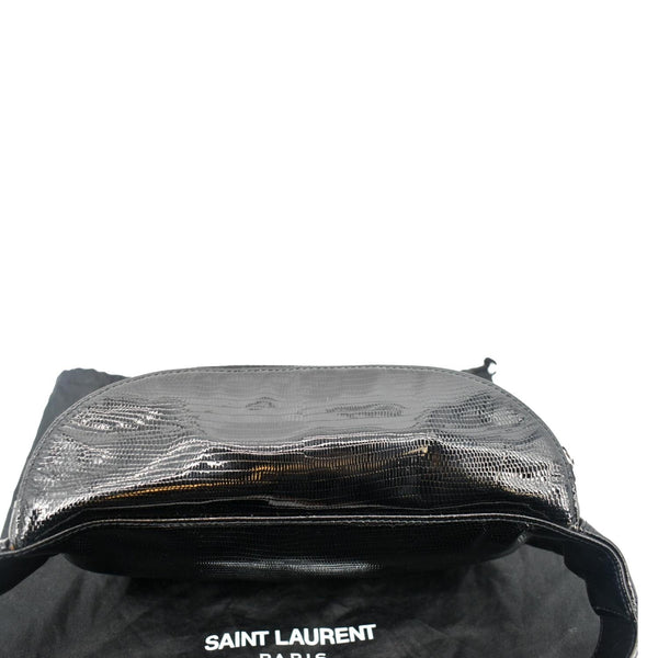 Yves Saint Laurent Embossed Patent Leather Belt Bag - Top