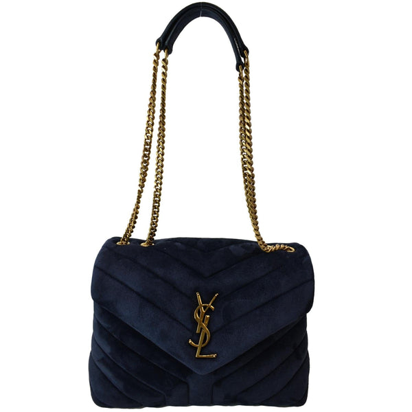 Yves Saint Laurent Small Loulou Velvet Shoulder Bag -DDH