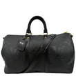 LOUIS VUITTON Keepall Bandouliere 45 Monogram Empreinte Giant Travel Bag Black
