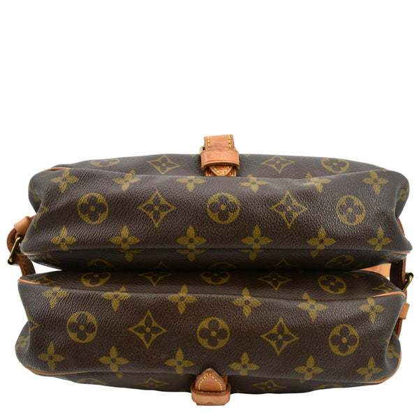 LOUIS VUITTON Saumur 30 Monogram Canvas Crossbody Bag Brown