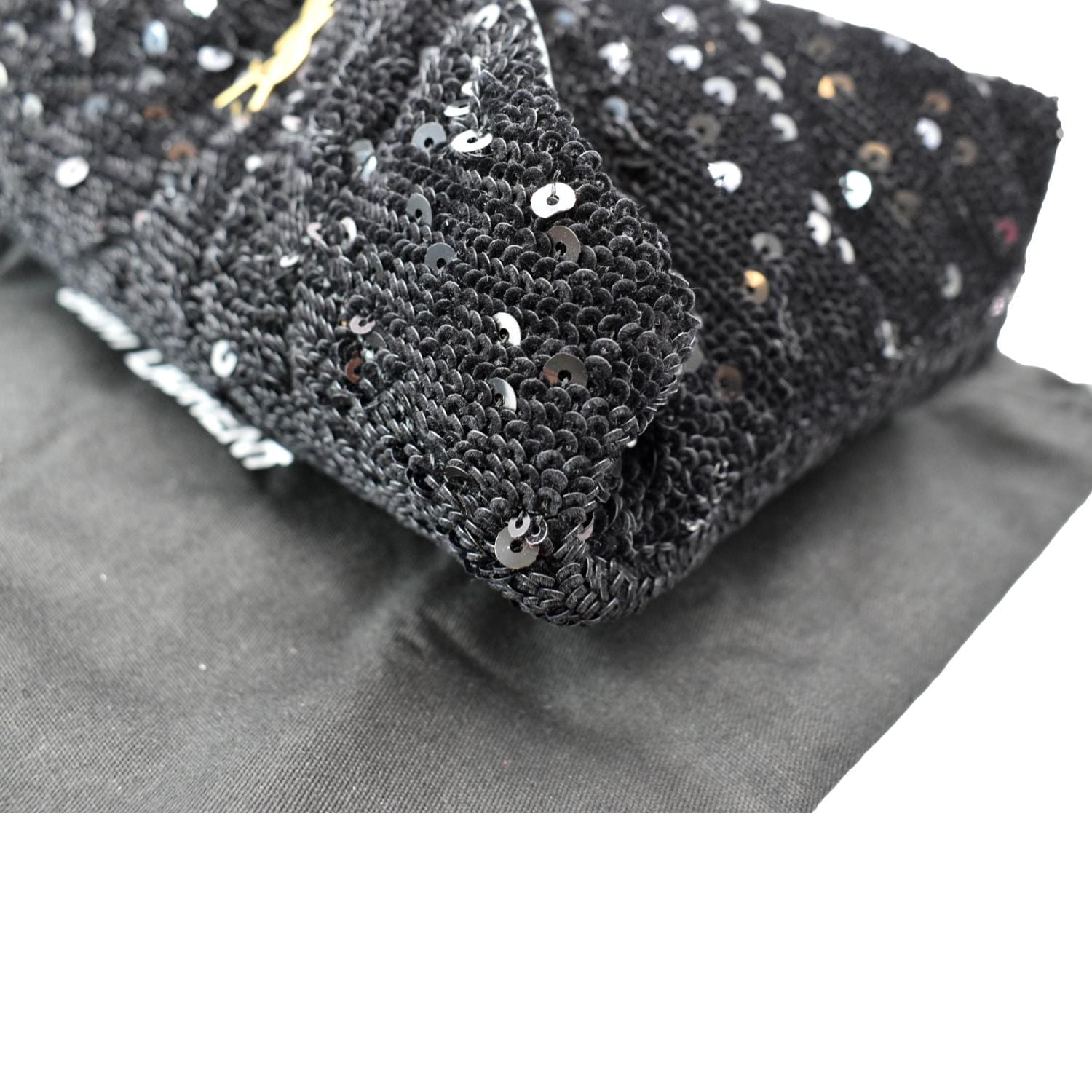 Yves Saint Laurent Small Puffer Sequin Clutch Wallet