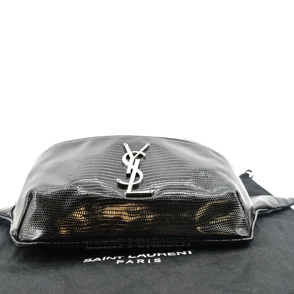 Yves Saint Laurent Embossed Patent Leather Belt Bag - Top