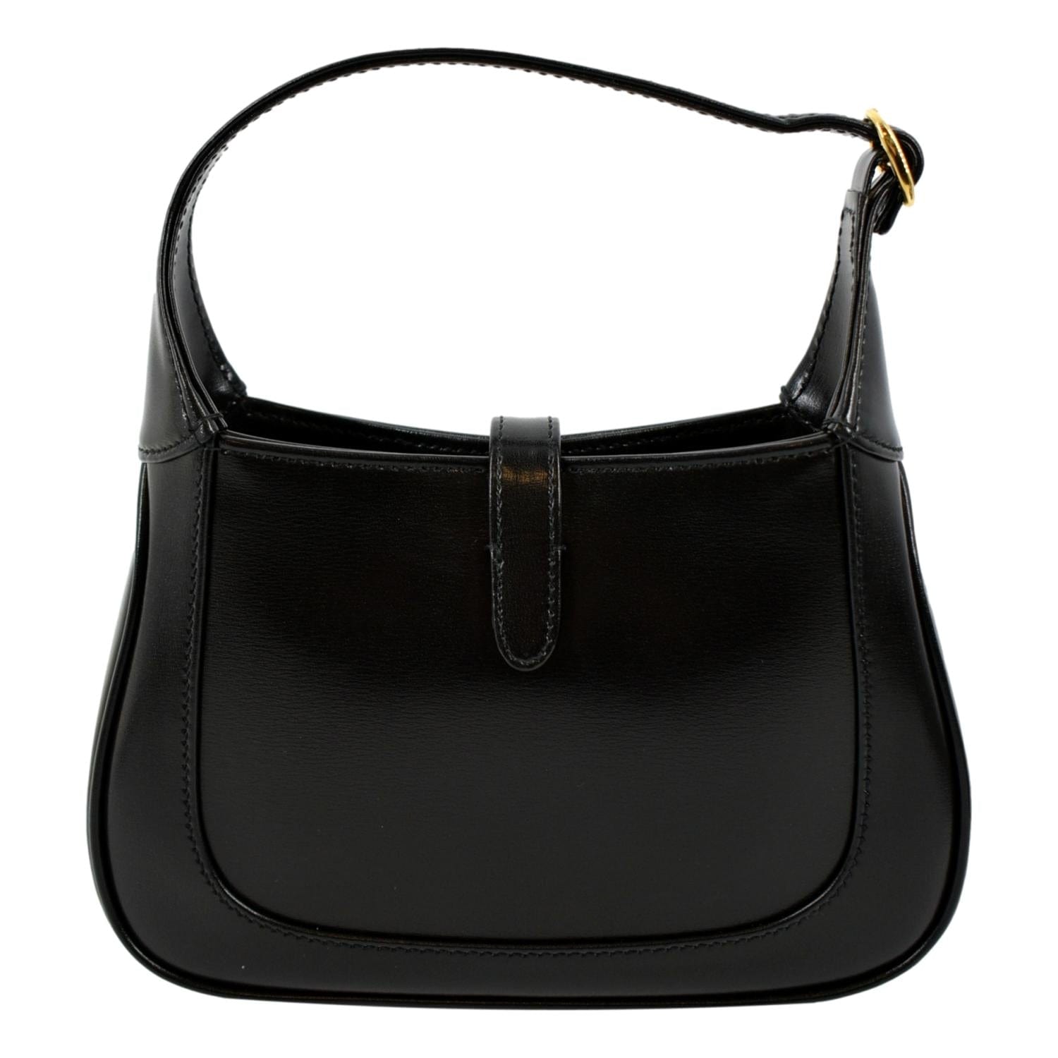Gucci Jackie 1961 Large Leather Shoulder Bag In Black