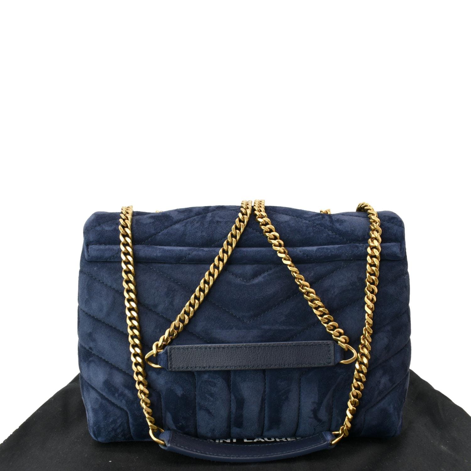 Saint Laurent Velvet LouLou Small Shoulder Bag (SHF-21772) – LuxeDH