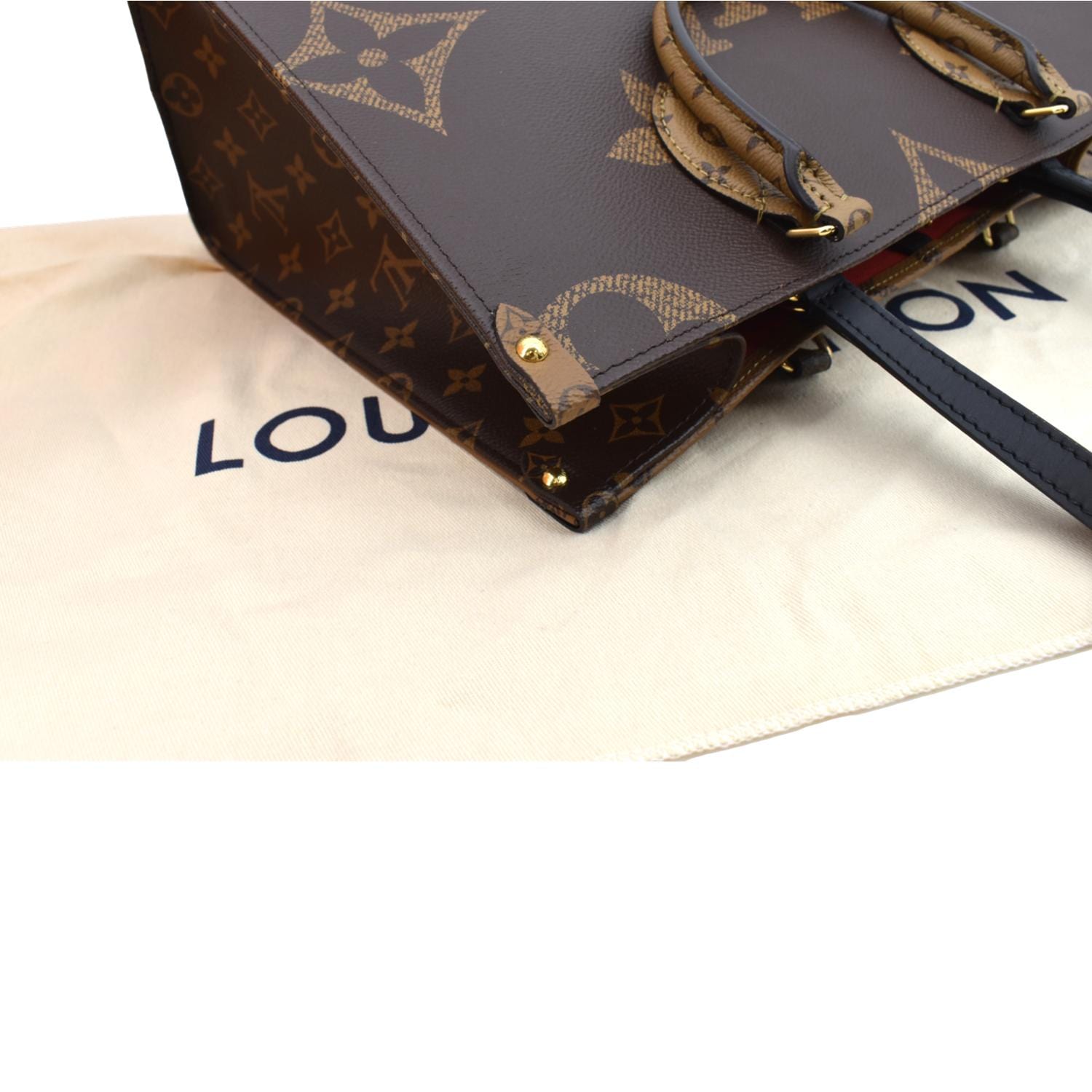 LOUIS VUITTON Tote Bag M45321 On the Go MM Monogram reverse