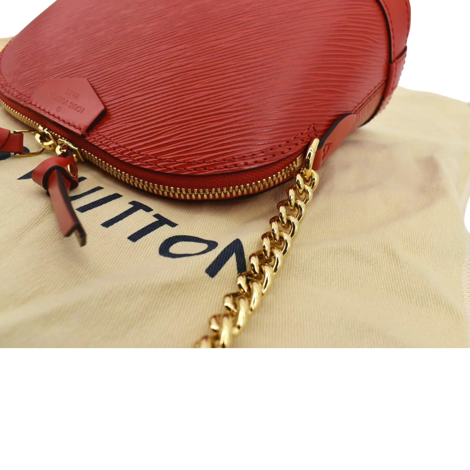 CHRISTIAN DIOR Vintage Red Leather Crossbody Small Hand Bag Sling Bag,  France