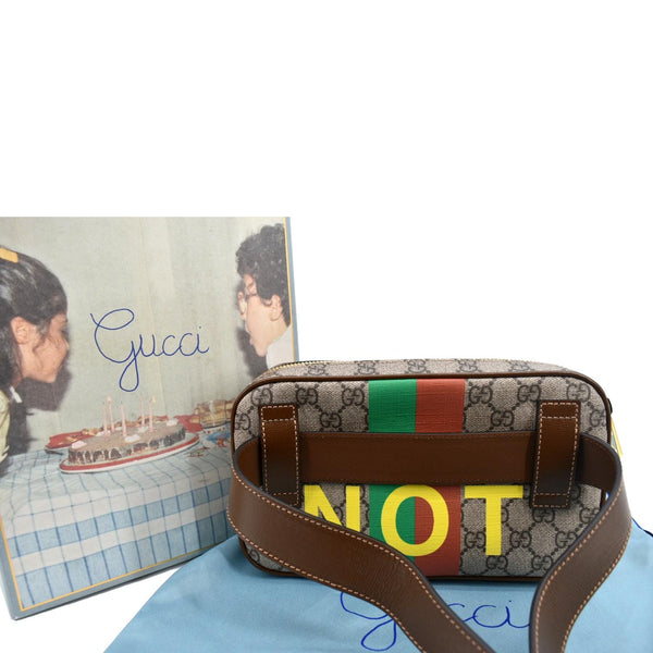 Gucci Fake/Not GG Supreme Canvas Belt Bag in Beige - Back
