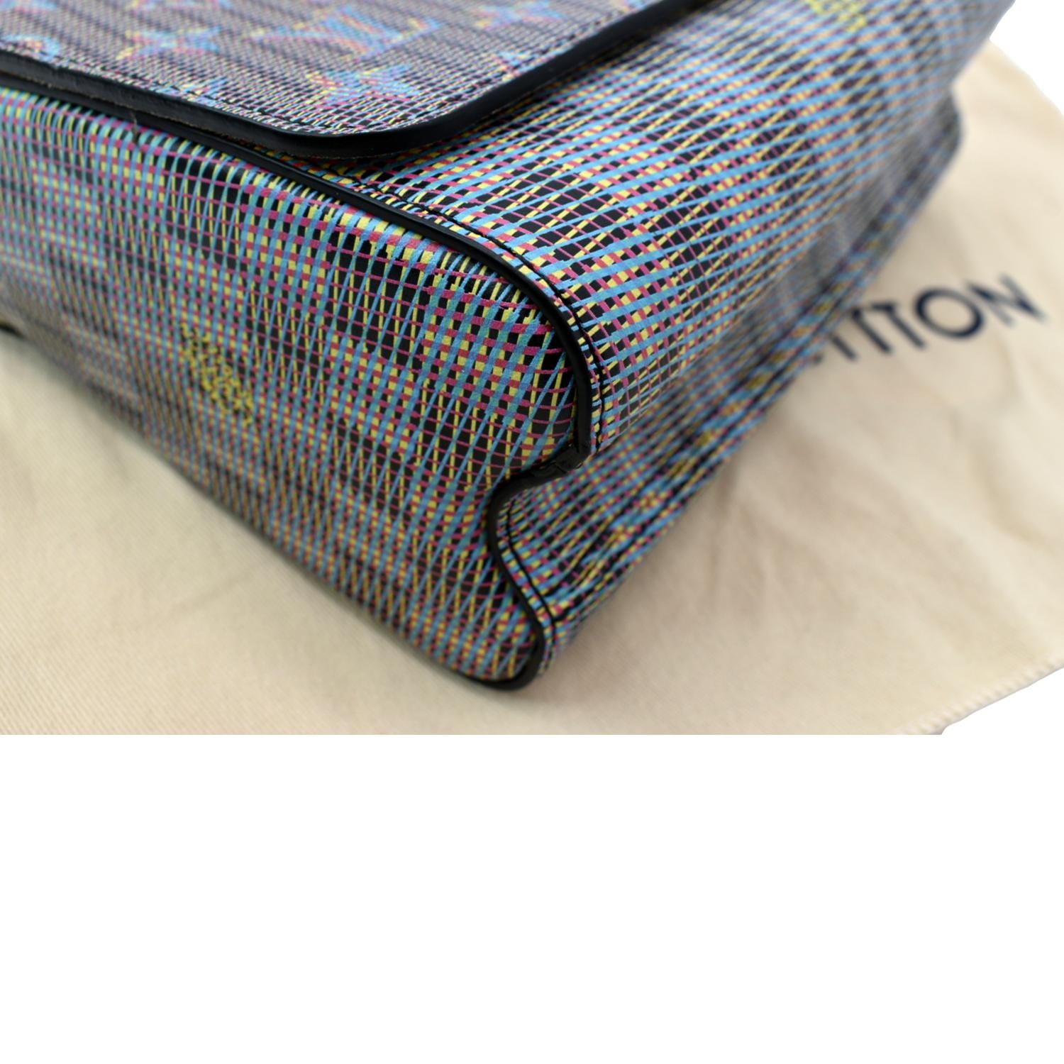Louis Vuitton Twist Handbag Damier Monogram LV Pop Canvas MM at 1stDibs