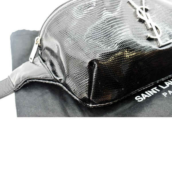 Yves Saint Laurent Embossed Patent Leather Belt Bag - Bottom Left