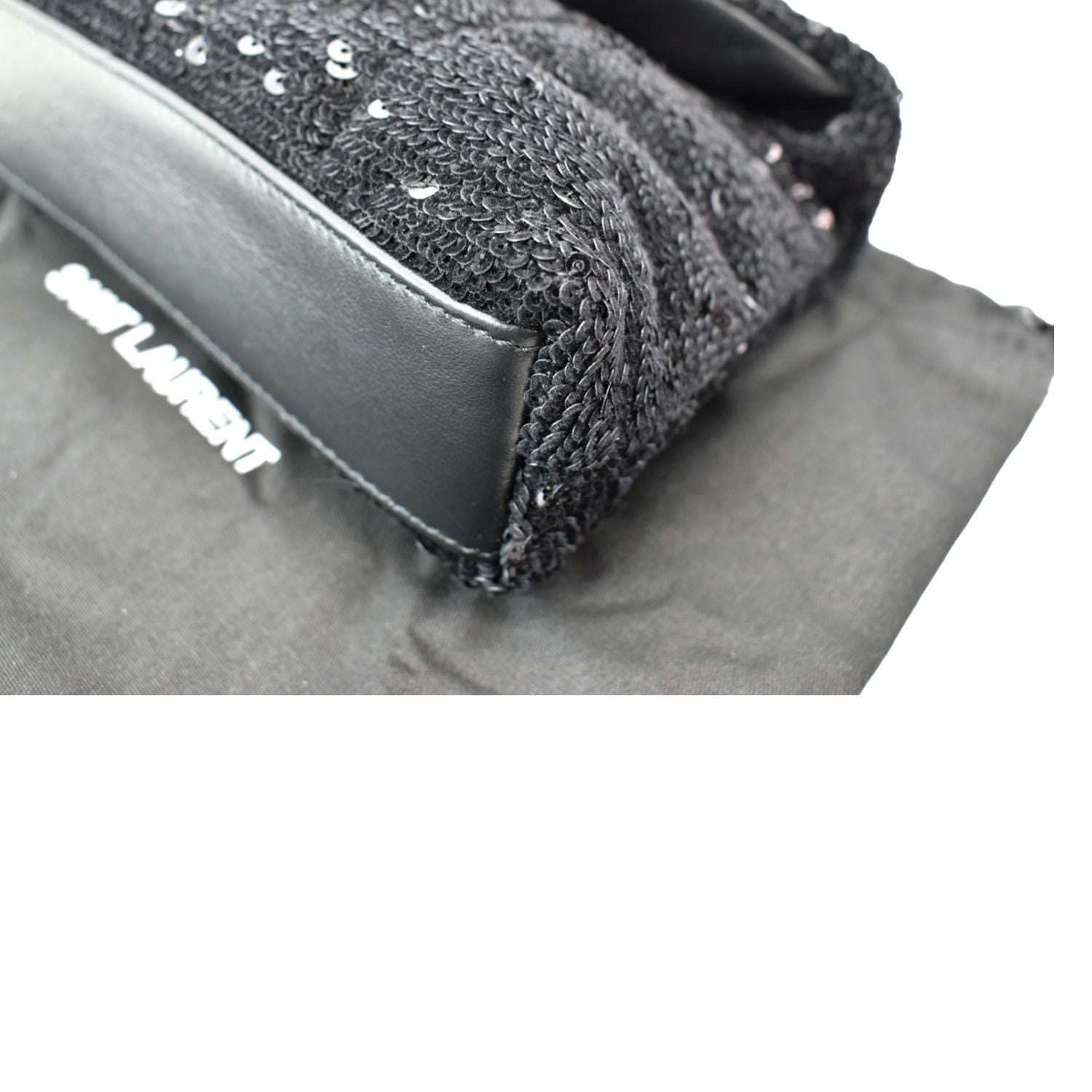 Yves Saint Laurent Small Puffer Sequin Clutch Wallet