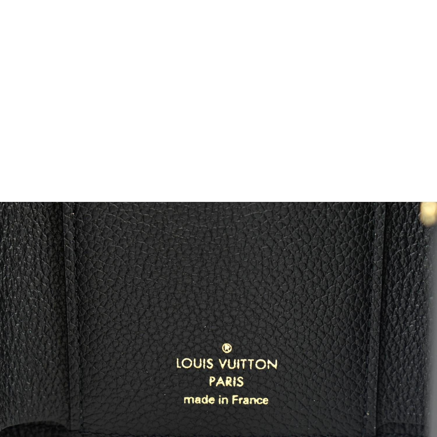 LOUIS VUITTON Empreinte Monogram Giant Victorine Wallet Black Beige 1229174
