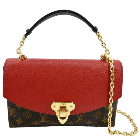 LOUIS VUITTON Saint Placide Monogram Canvas Crossbody Bag Cerise