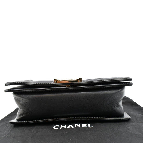 Chanel Boy Leather Shoulder Bag Bicolor - Bottom