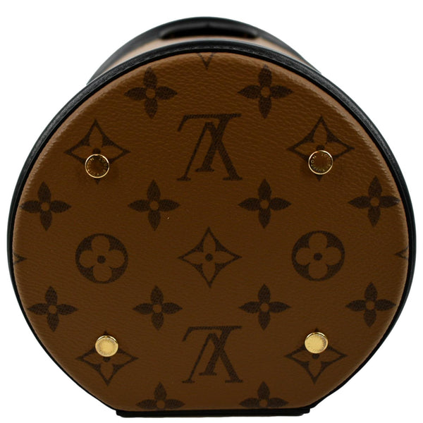 LOUIS VUITTON Cannes Reverse Monogram Canvas Satchel Bag Brown